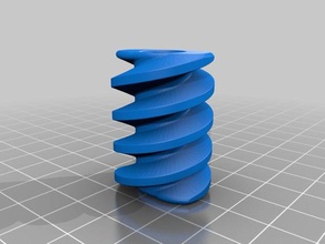 nuevo engranaje de gusano esculturas 3d print model - Mito3D