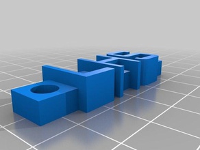 lhs trousseau polyédrique de porte-clés personnalisé 3d print model - Mito3D