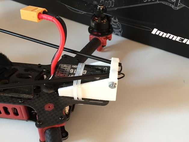 katlanabilir alıcı mount graupner gr-16 eg vortex rc araç immersionrc hafif 3D print model - Mito3D