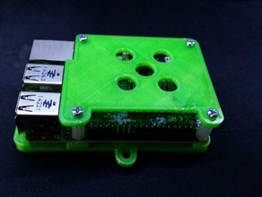 raspberry pi caso b+ fácil de impresión equipo 2 la vivienda raspi 3d print model - Mito3D