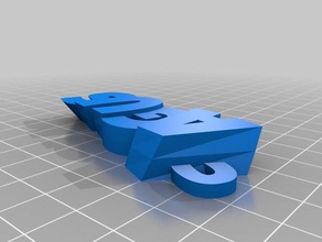 llavero agus organizzazione personalizzato 3d print model - Mito3D