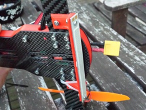 ondersteuning barre led-110mm fpv racer rc voertuigen diydrones drone frame fpv250 300 led 3w 3x led-mount 3d print model - Mito3D