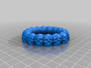 skull bracelet 3d printing 3d print model - Mito3D
