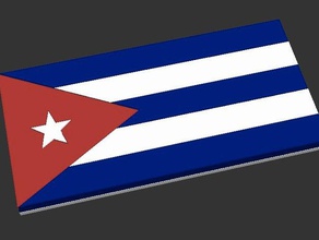 flag cuba signs logos cuban 3d print model - Mito3D