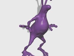 rana creatura sculture 123dcreature alien animale rane divertente 3d print model - Mito3D