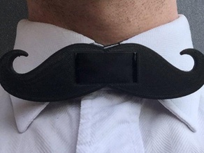 mustache bowtie accessories 3d print model - Mito3D