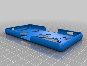 sony xperia z3 compact caso del mapa mundo móvil teléfono compace 3d print model - Mito3D