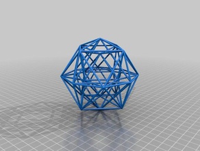 minha personalizado 24-célula matemática arte 3d print model - Mito3D
