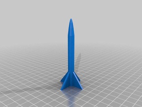 saman roket test yazdırın 3d baskı 3d print model - Mito3D