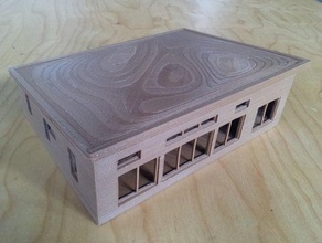 ecohome modelo de demostración los edificios estructuras en la arquitectura arquitectónico construcción casa a escala 3d print model - Mito3D