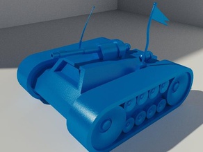 tanque de brinquedo brinquedos jogos diversão 3d print model - Mito3D