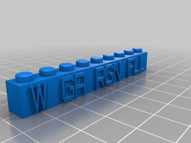 ouest ga régional de la fll construction les jouets personnalisé 3D print model - Mito3D