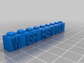 oeste ga regional fll construção brinquedos personalizado 3d print model - Mito3D