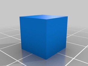 10mm cubo 3d impressão testes impiedoso teste de 3d print model - Mito3D