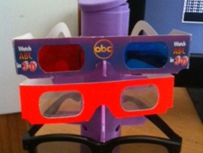 impilabile totem stile occhiali da titolare organizzazione vista organizzatore gli sole tubo 3d print model - Mito3D