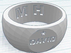 dave ring 3d printing 3d print model - Mito3D