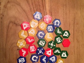 forbidden stars replacement tokens games boardgame 3d print model - Mito3D