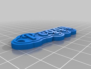 etiqueta de chave peggy organização personalizado 3d print model - Mito3D