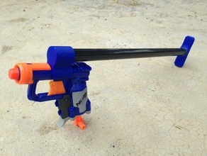 nerf jolt stock toy game accessories blaster dart foam gun simple stabalize stabalizer youtube 3d print model - Mito3D