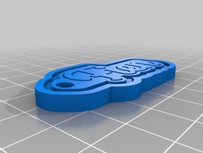 etiqueta de chave fien organização personalizado 3d print model - Mito3D