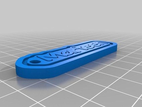 key tag marleen organization customized 3d print model - Mito3D