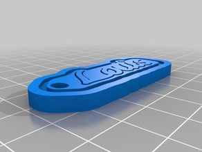 anahtar etiketi louis organizasyon özelleştirilmiş 3d print model - Mito3D
