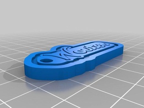 anahtar etiketi wouter organizasyon özelleştirilmiş 3d print model - Mito3D