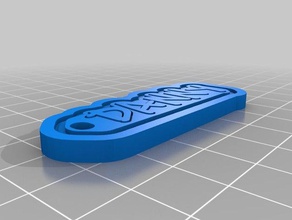 key tag danny organization customized 3d print model - Mito3D
