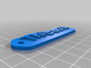 keychain thibault organization customized 3d print model - Mito3D