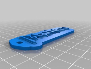 keychain mathieu organization customized 3d print model - Mito3D