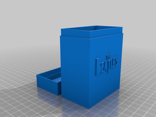 beatles mtg deckbox oyunlar özelleştirilmiş 3D print model - Mito3D