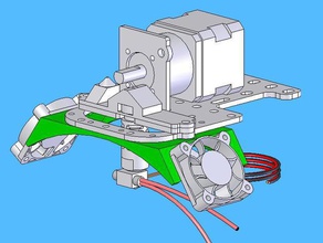 mm20 dubbele beugel van de ventilator 3d printer delen fan berg 3d print model - Mito3D