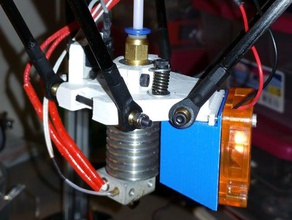extruder fan shroud 3d printer parts 40mm mount kossel 3d print model - Mito3D