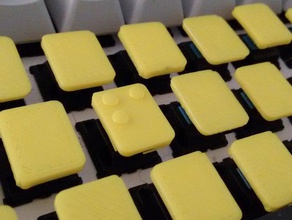 teclado braille tapas equipo cherry cereza azul mx keycap clave cap mecánico de interruptores mecánicos 3d print model - Mito3D