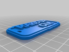 2 keytag makyaj kulüp organizasyon özelleştirilmiş 3d print model - Mito3D