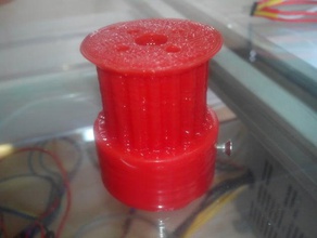 armed 18 teeth pulley t5 belt 20mm 3d printer parts acetone customized 3d print model - Mito3D