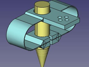 houder eddy current probe voorjaar engineering inductieve sensor ndt veerbelaste 3d print model - Mito3D