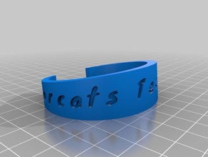 bearcat technology bracelet bracelets customized 3d print model - Mito3D