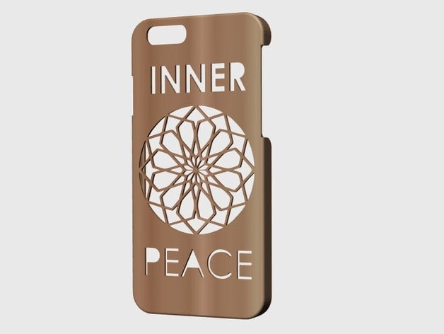 iphone 6 inner peace art gadgets geomtry mobile phone rasta sacred geometry symbol 3D print model - Mito3D