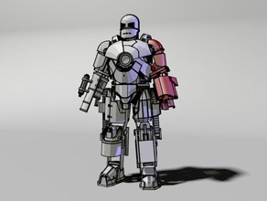 6left braccio di ferro l'uomo mark1 modello i robot iron man ironman 3d print model - Mito3D