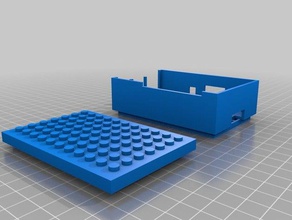 raspberry b+ 2lego&reg uyumlu durumda pi elektronik lego 2 case 3d print model - Mito3D
