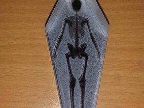 esqueleto ataúd 3d la impresión el susto horror 3d print model - Mito3D