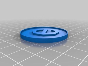 elektron-chip munten badges maat 3d print model - Mito3D