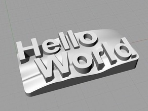 hello world other 3d print model - Mito3D