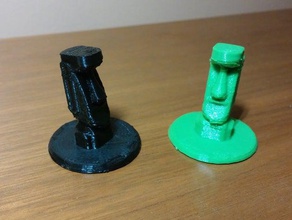 easter island moai game counter toy accessories miniature 3d print model - Mito3D