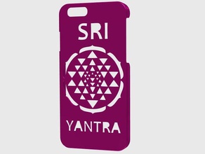 iphone 6 sri yantra art case gadget geometry iphone6 mobile phone sacred 3d print model - Mito3D