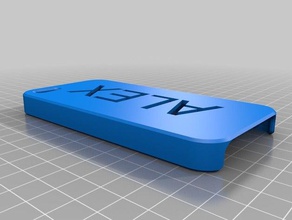 alex iphone 5 case mobile alexander 3d print model - Mito3D
