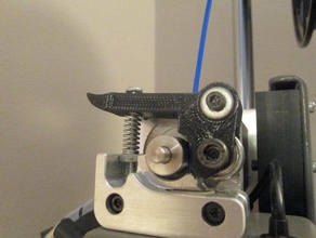 printrbot eenvoudige metaal flex-filament extruder arm afgeleide 3d de printer extruders 3d print model - Mito3D