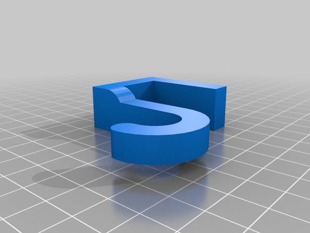 üzerinde özelleştirilmiş basit benim dudak kanca organizasyon 3D print model - Mito3D
