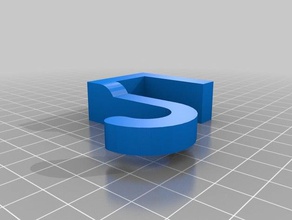 mijn maat eenvoudig over-de-lip haak organisatie 3d print model - Mito3D